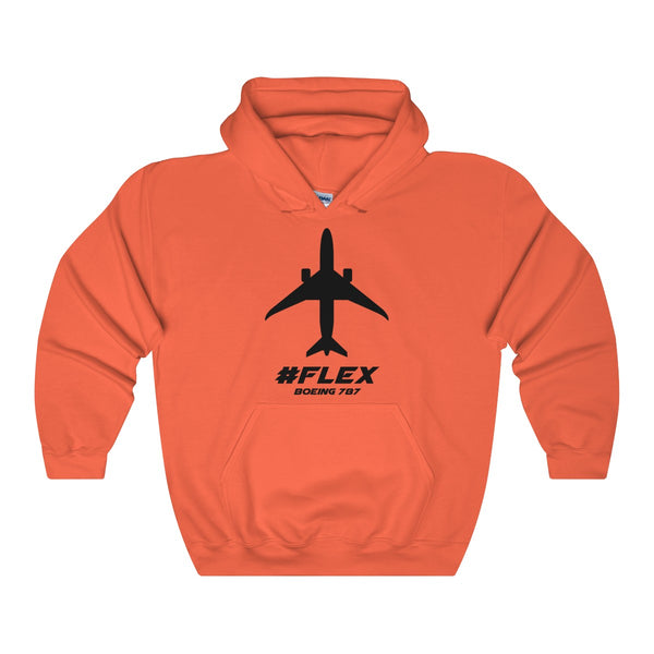 Boeing 787 #Flex Silhouette Hooded Sweatshirt